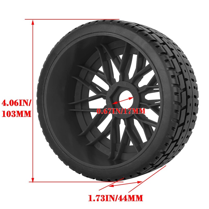 RCYouHott RC Tires Highway Tires for 1/8 Typhon 6s BLX,1/7
