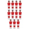 11pcs Football Player Soccer Games Mini Humanoid Plastic Doll Table