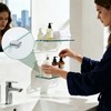 Alise Glass Shelf Brackets,Adjustable Clamp Brackets for Shelves,Wall Mount Clamps