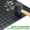 LINLAN 8 Pieces High-Density Aquarium Grid Plastic with 48 Brackets,