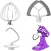 3Pcs Flex Edge Beater Dough Hook Wire Whip Kitchen Aid