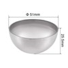 sourcing map 51mm(2") Dia. Decorative Hollow Half Cap Ball 304