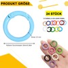 Carabiner Round, 25 mm Carabiner Hook Round Key Ring, Small