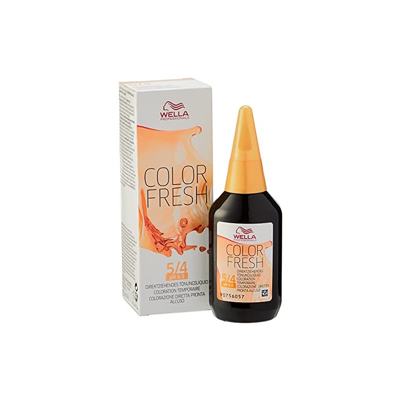 Wella Color Fresh 5/4 Light Brown Gloss Tint Red Pack