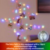 HXWEIYE 120LEDs Multicolor Photo Clips String Light, 40Ft Fairy Light
