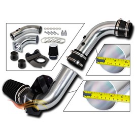 Rtunes Racing Cold Air Intake Kit + Filter Combo BLACK Compatible For 94-98 Mustang 3.8L V6