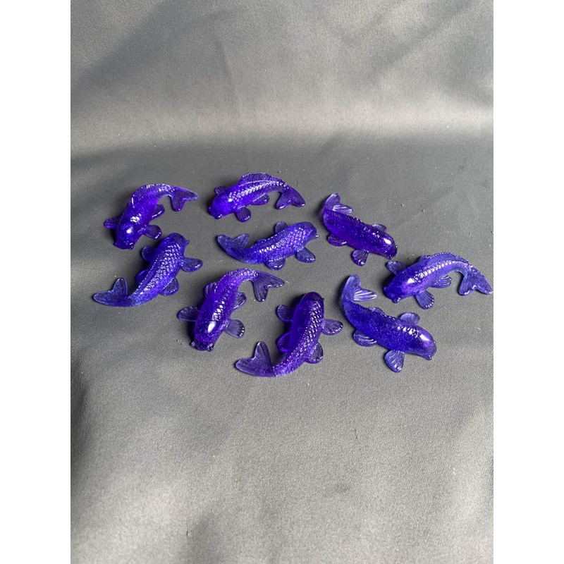 Oceanic Elegance: Handcrafted Resin Koi Fish Sculptures - 3 Pack