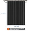 Funria EVA Shower Curtain Waterproof Bathroom Curtains with 8 Hooks