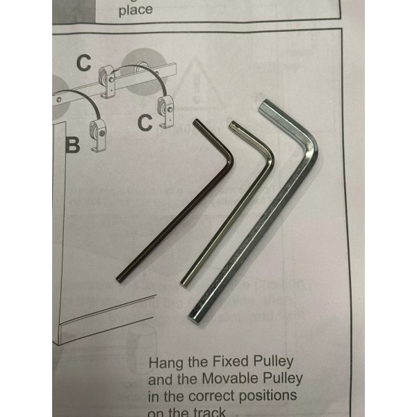 Wayfair Hex Key Set For Lite Glass Solid Wood Bi-fold