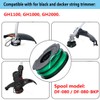 30ft 0.080-inch DF-080 Trimmer Replacement Spool Compatible with Black Decker