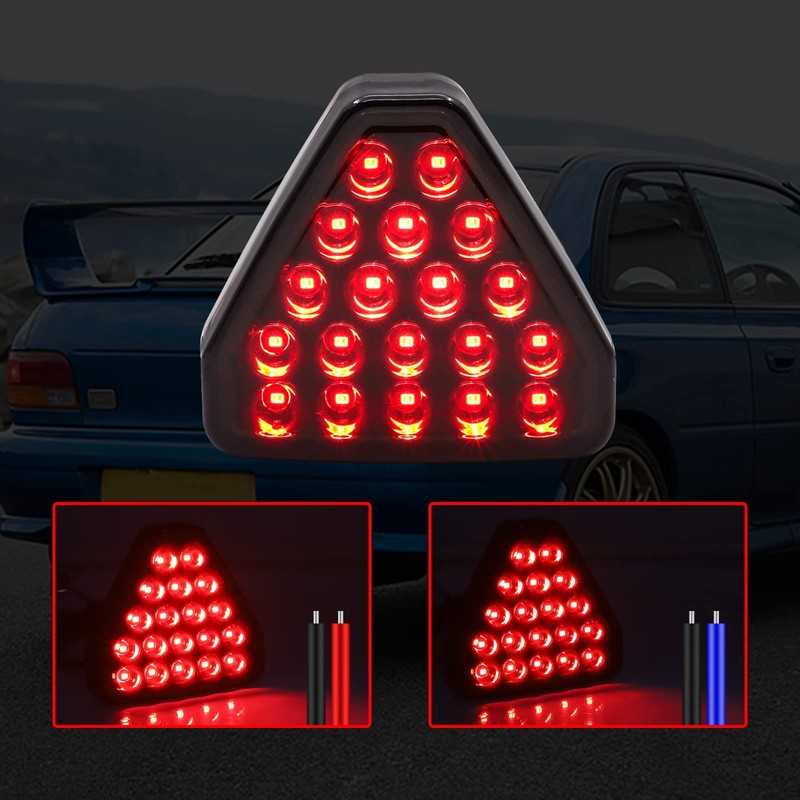 Ygmylandbb led brake light tail stop light 12v flashing red