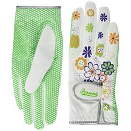 Persons PSGL-16 Women's Two-Handed Gloves, PSGL16, Both Hands, White/Green, 8.7 inches (22 cm)