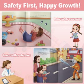 10PCS Body Safety Book for Kids Box Set ,Picture Stories Book for Kids About Outdoor, Food, Privacy Safety - Fun & Educational Kids Books for Ages 4-9, Children's Safety Books