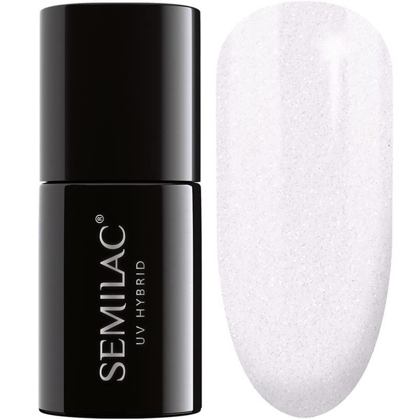 092 UV Nagellack Hybrid Semilac Shimmering White 7 ml