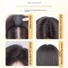 AYunhe Hook and Loop Strap Human Hair Bangs No Clips