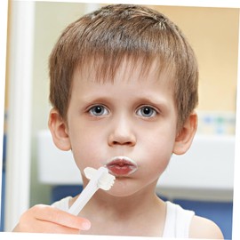 TOVINANNA 8pcs Dual- False Brush Gentle Cleaning Tool for Dentures and Retainers Soft Bristles Non- Handle Compact Design for Hard Reach Areas White