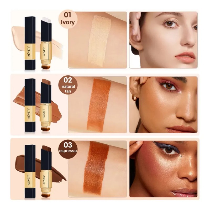 Brocha Mas Base Maquillaje Alta Cobertura Fácil Aplicación