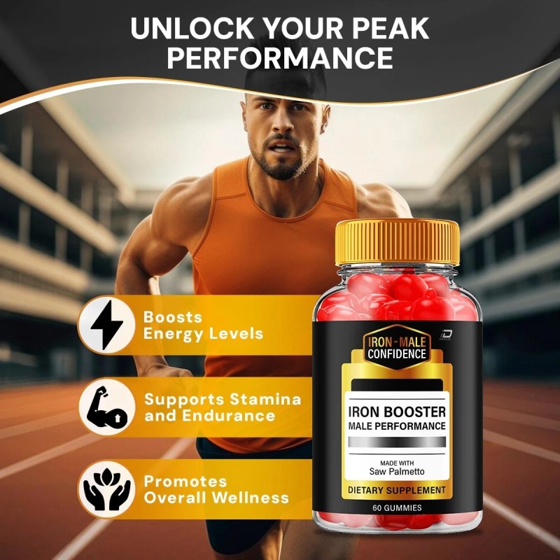 Iron Booster (2 Pack) Iron Booster Gummies for Men –