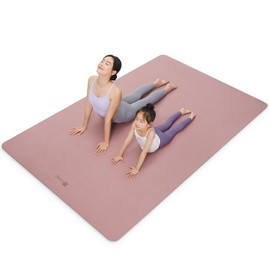 Keep Extra Large Yoga Mat, 75" x 47" x 0.28" - Extra Wide Thickened Exercise Mat for Women and Men Exercise, Fitness Mat for Home Workout, Yoga, Pilates, Pink