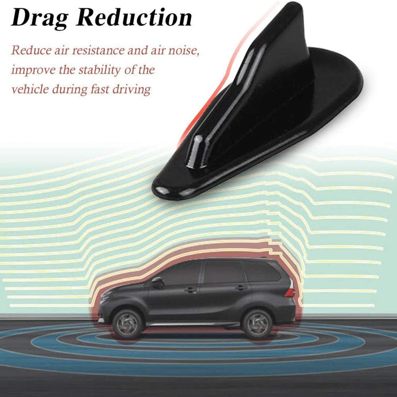 RULLINE 10pcs/Set Diffuser Shark Fin Kit Compatible with Spoiler Roof