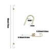 12Pcs 25CM White Mini Bungee Cords with Hooks Elastic Heavy