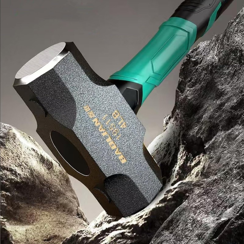 BUSKPOK Sledge Hammer, Mini Strike Drilling Crack Sledgehammer with No-Slip