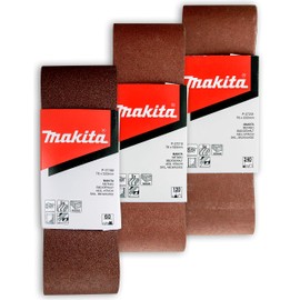Makita 15 Piece - 3" Multi-Grit Sanding Belt Set For 3"x21" Belt Sanders – Complete Sanding Set For Wood & Metal - 60-240 Grits