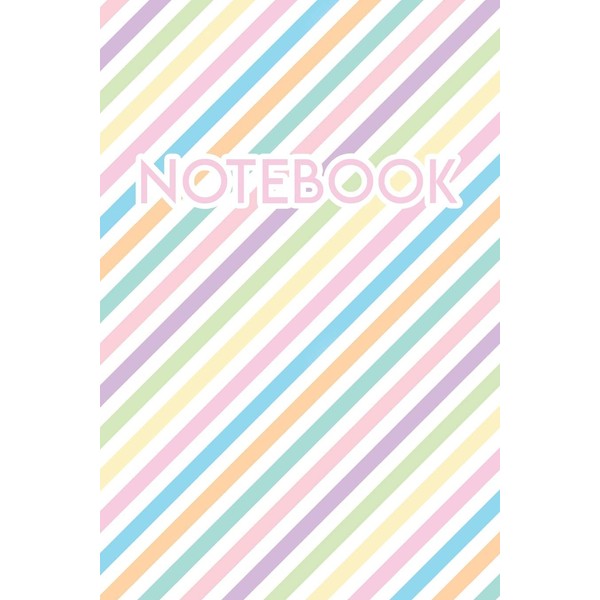 Notebook: Pastel 110 Blank Lined College Ruled Journal