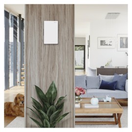 EMOS - 2-wire doorbell with dual power supply - Classic front door gong, white doorbell - 1 melody ding-dong, volume 85dB - wired, wall mounted - rectangular