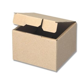 Heiko Z-107 Cardboard Natural Box, 3.5 x 3.5 x 2.4 inches (9 x 9 x 6 cm), 10 Sheets