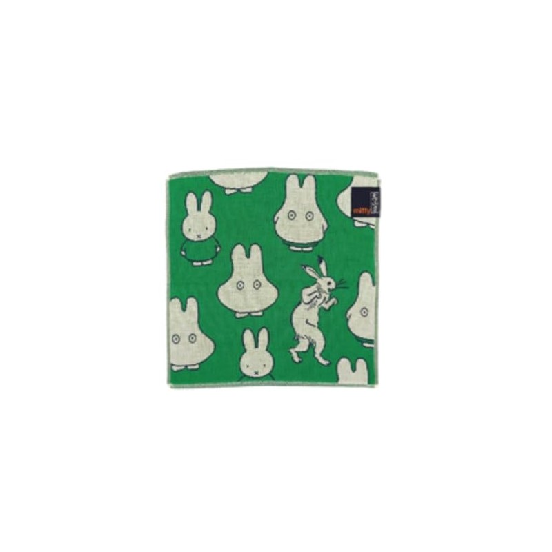 Miffy x Choju-Giga Gauze Mini Towel, Hyu ~ Muddy