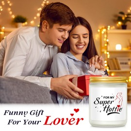 Syphotmm Gifts for Girlfriend from Boyfriend, Lavender Scented Jar Candle 7Oz, Best Gift for Wife, Funny Birthday Gifts for Girlfriend Wife, Couple Gift Ideas for Christmas Anniversary Valentines Day