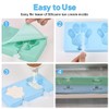 Popsicle Molds Set of 2, Homemade Silicone Popsicle Molds 4-cavity,