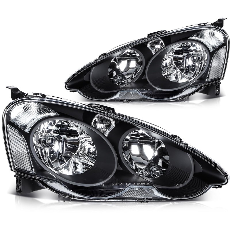 OCPTY Headlight Assembly Pair Replacement For 2002-2004 for Acura RSX