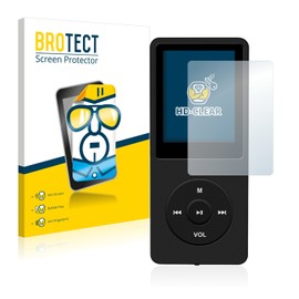 BROTECT Screen Protectors for AGPtek 8GB MP3 Player Ultra Clear Pack of 2