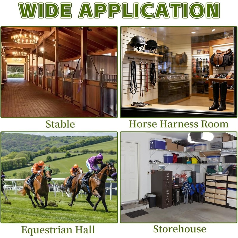 Noliven 8-Tier Portable Saddle Pad Rack with Stand for Horse