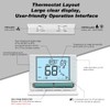 Super Programmable Thermostat for Home，2 Heat/1 Cool Heat Pump Or