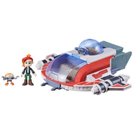 STAR WARS Star Wars: Young Jedi Adventures The Crimson Firehawk, 17-Inch Ship with 2 Action Figures, Toys, Preschool Toys for 3 Year Old Boys & Girls