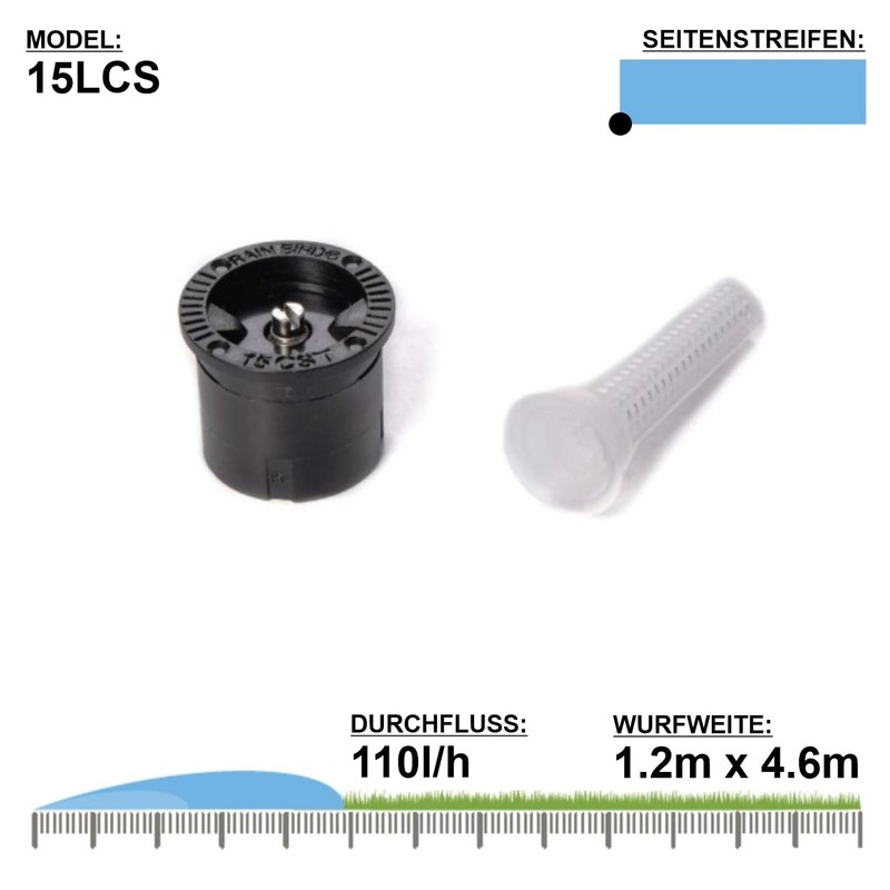 Rainbird 15LCS 15' MPR Nozzle Left Corner Strip Spray