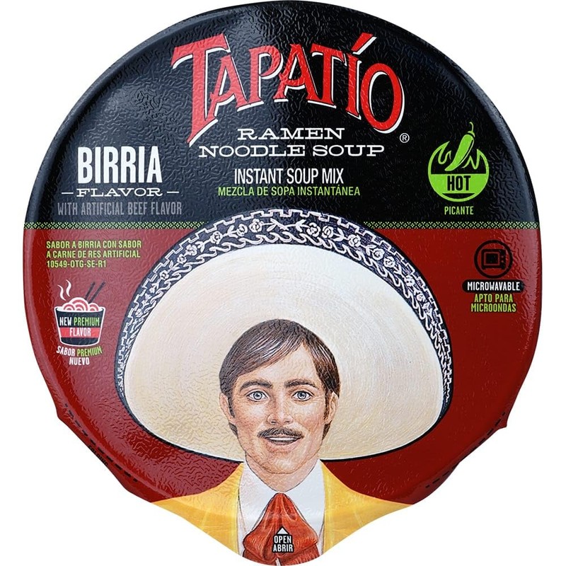 Tapatio Spicy Ramen Noodle Soup Big Bowl - Birria Flavor