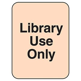 The Library Store Classification Labels with Permanent Adhesive Library Use Only 250 per Roll