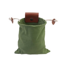 Srvauyea Bag for Foraging, Bushcraft Equipment for Foraging, Wached Canvas Mushroom Promotion Bag, Foldable Camping Bag Belt Packs, Mushroom Bags for Travel, Camping, Hiking, Green, Fashion