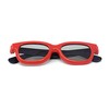 Ultra 4 Pairs Red Black Kids Passive 3D Glasses Children