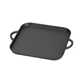 パール金属(PEARL METAL) Sprout Grilled Meat Plate, 27×27cm, black (black 19-3911tcx)