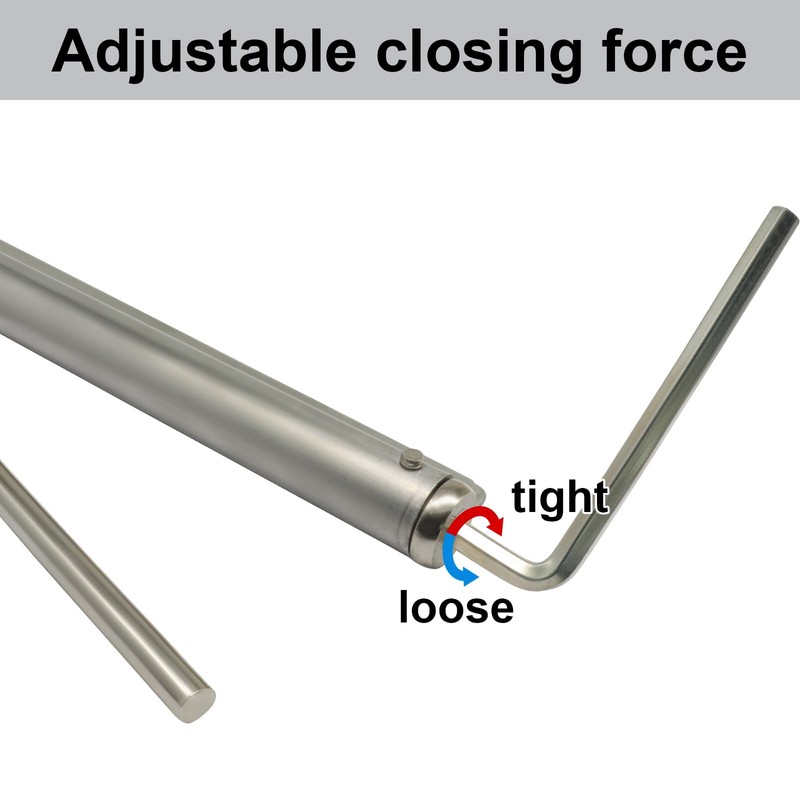 AKVIBG Automatic Door Closer, 150° Opening Angle Spring Self Closing
