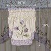 Touch of Class Lavender Rose Insert Valance Window Treatment