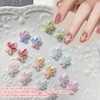 Flower Nail Charms, Pack of 100 3D Hibiscus Nails Accessories,