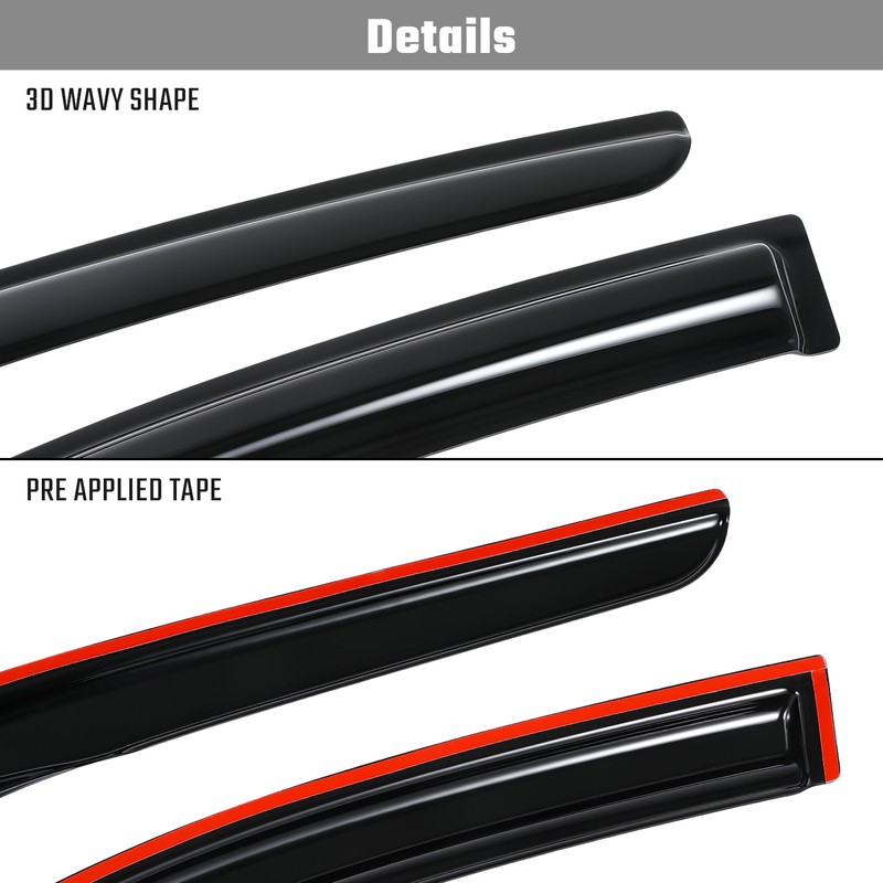GEARZAAR For 2019-2024 Nissan Altima JDM Mugen Style Window Visors