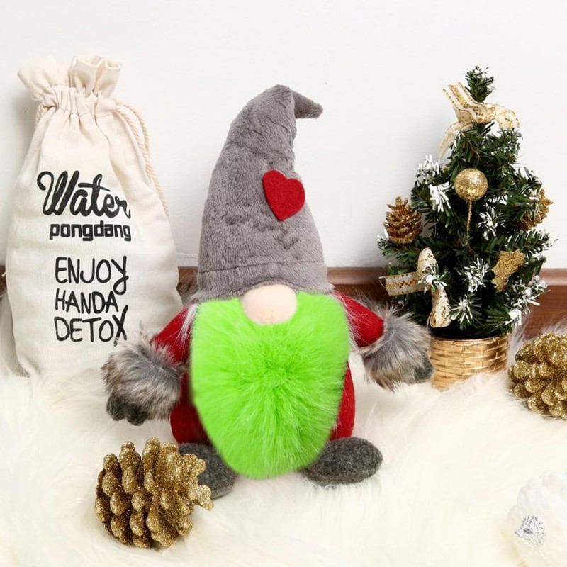 Vellibring 2x100 Inch Christmas Faux Fur Ribbon Craft Fur Strips