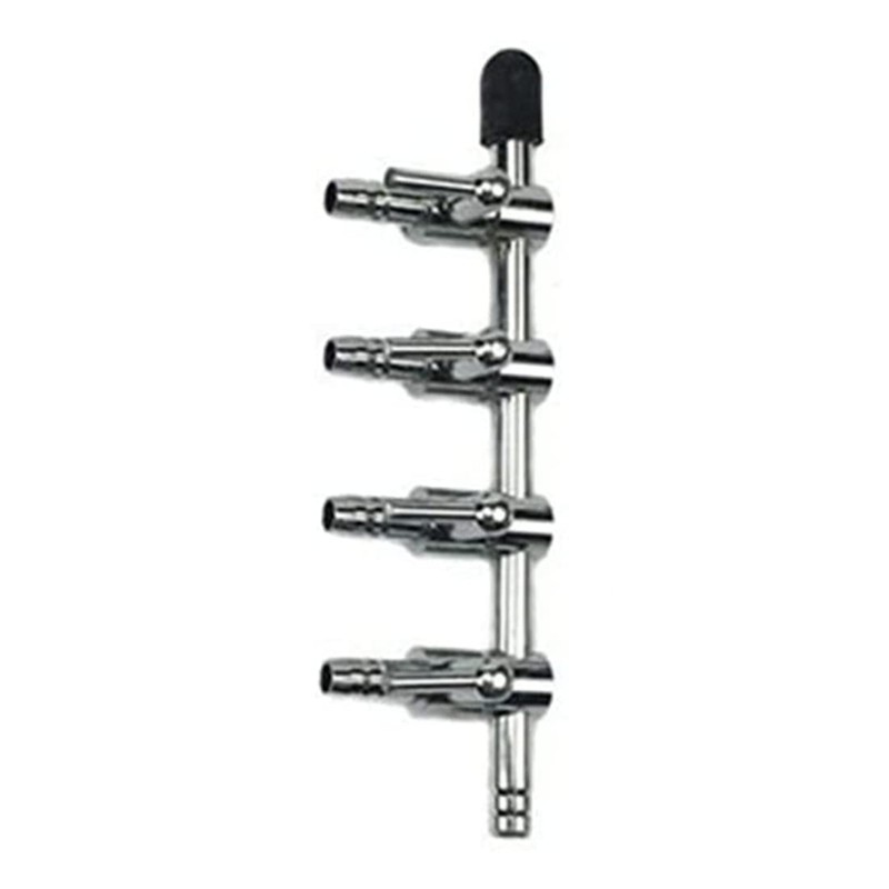 bnafes Aquarium Air Valve 4 Way Inline Manifold Air Flow